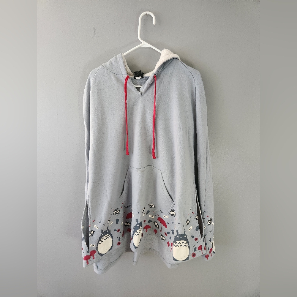 Studio Ghibli My Neighbor Totoro Fleece Lined Poncho